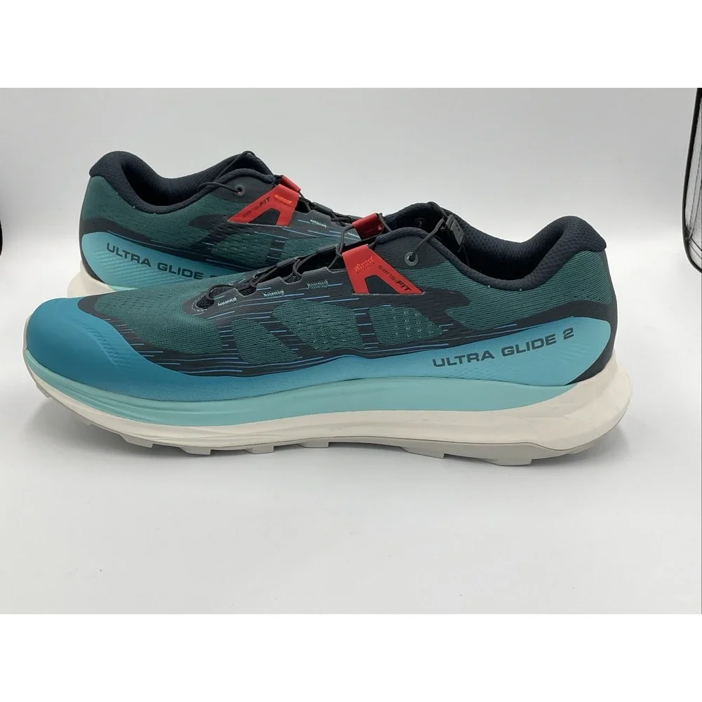 Salomon Ultra Glide 2 Shoes Mens Size 8 Blue Hiking Trail Running Sneakers NEW‎